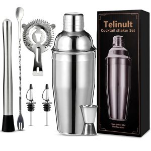 Telinult Cocktail Shaker Set | Professional Bartender Kit | Model TN-COCKTAILSET-2219